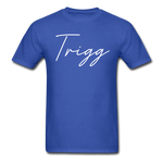 Trigg County Cursive T-Shirt - royal blue