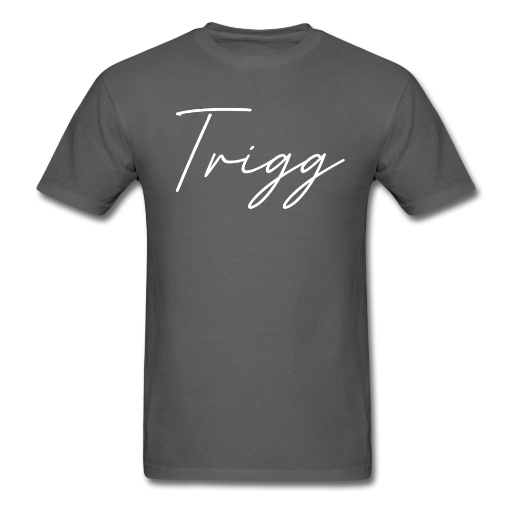 Trigg County Cursive T-Shirt - charcoal