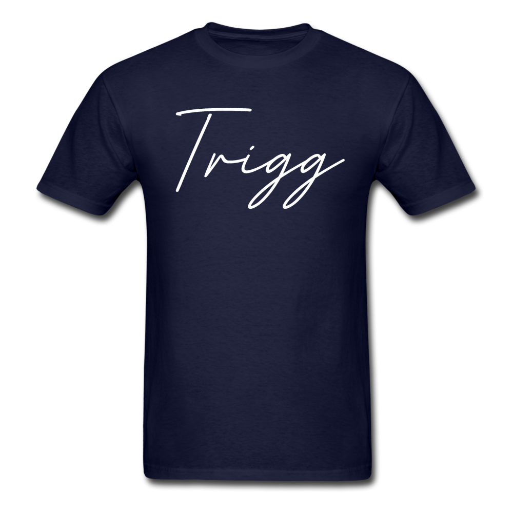 Trigg County Cursive T-Shirt - navy