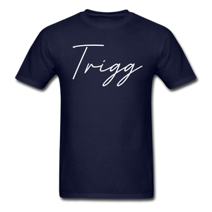 Trigg County Cursive T-Shirt - navy