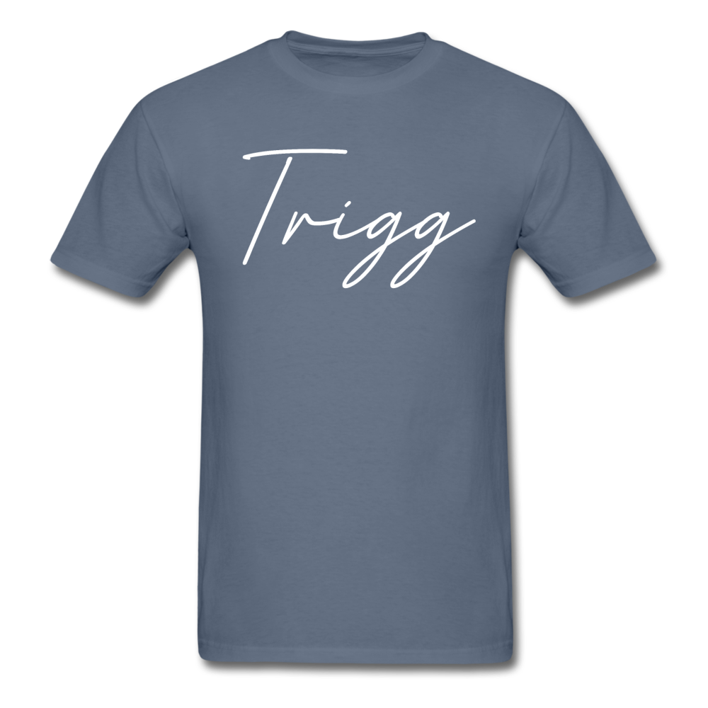Trigg County Cursive T-Shirt - denim