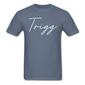 Trigg County Cursive T-Shirt - denim