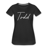 Todd County Cursive Women's T-Shirt - black