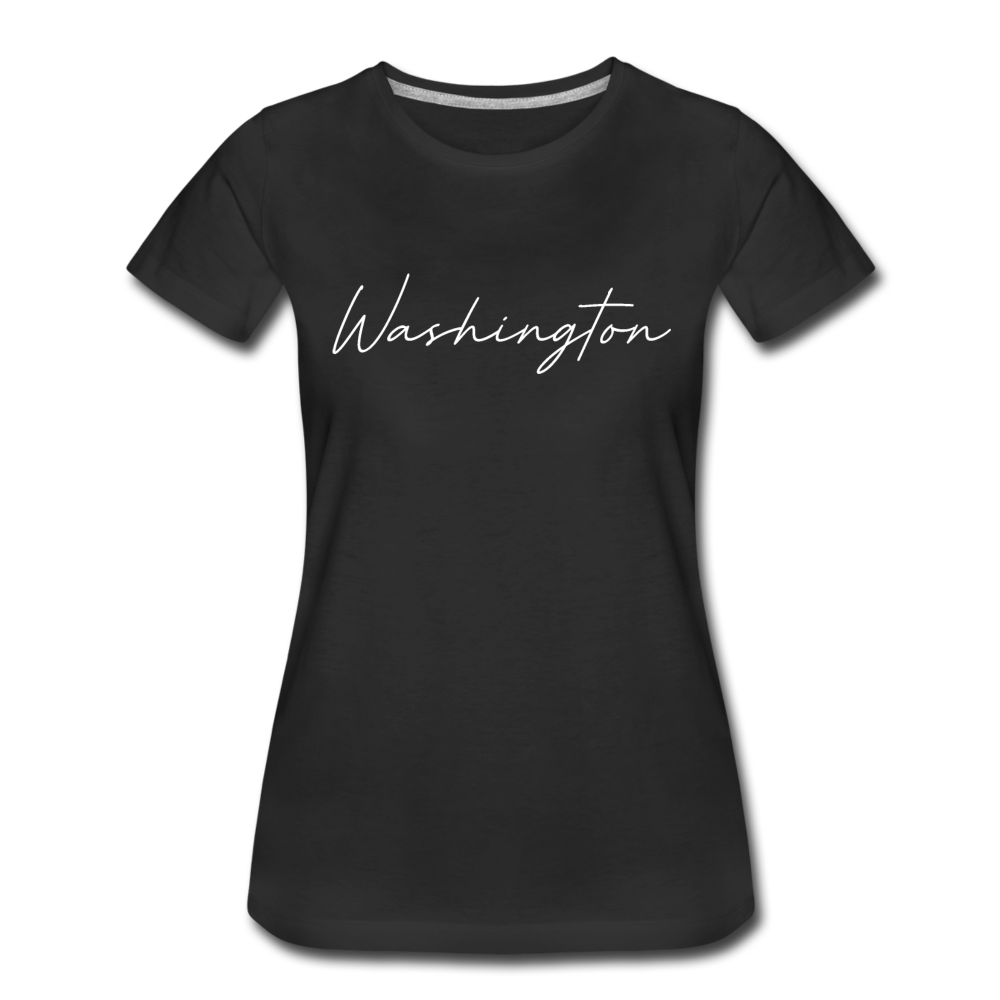 Washington County Cursive Women's T-Shirt - black