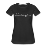 Washington County Cursive Women's T-Shirt - black