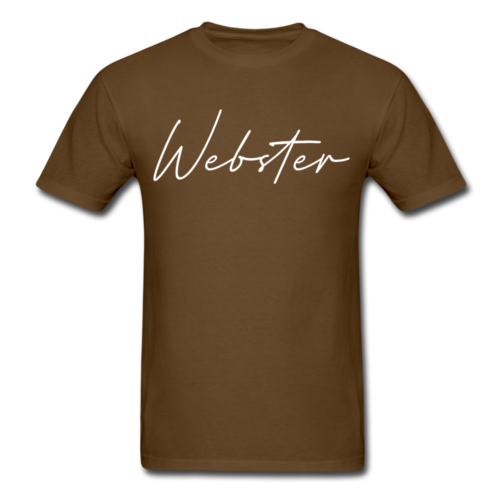 Webster County Cursive T-Shirt - brown