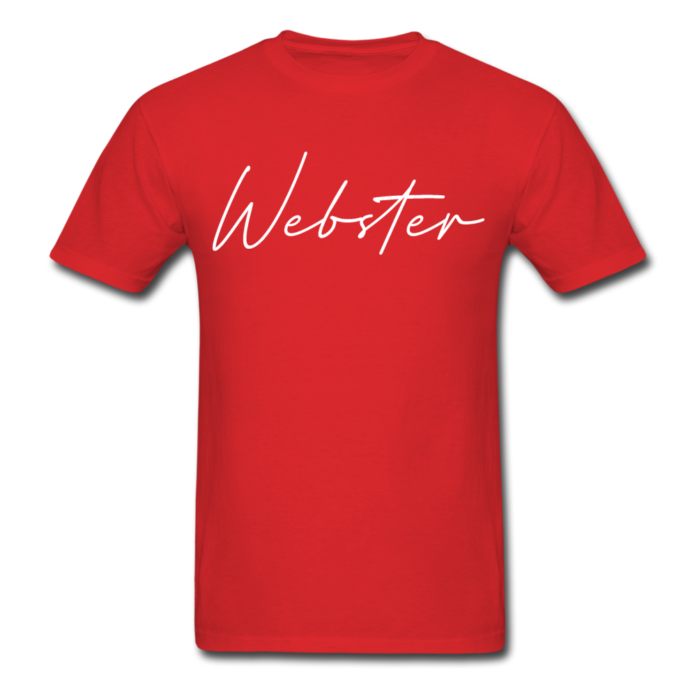 Webster County Cursive T-Shirt - red