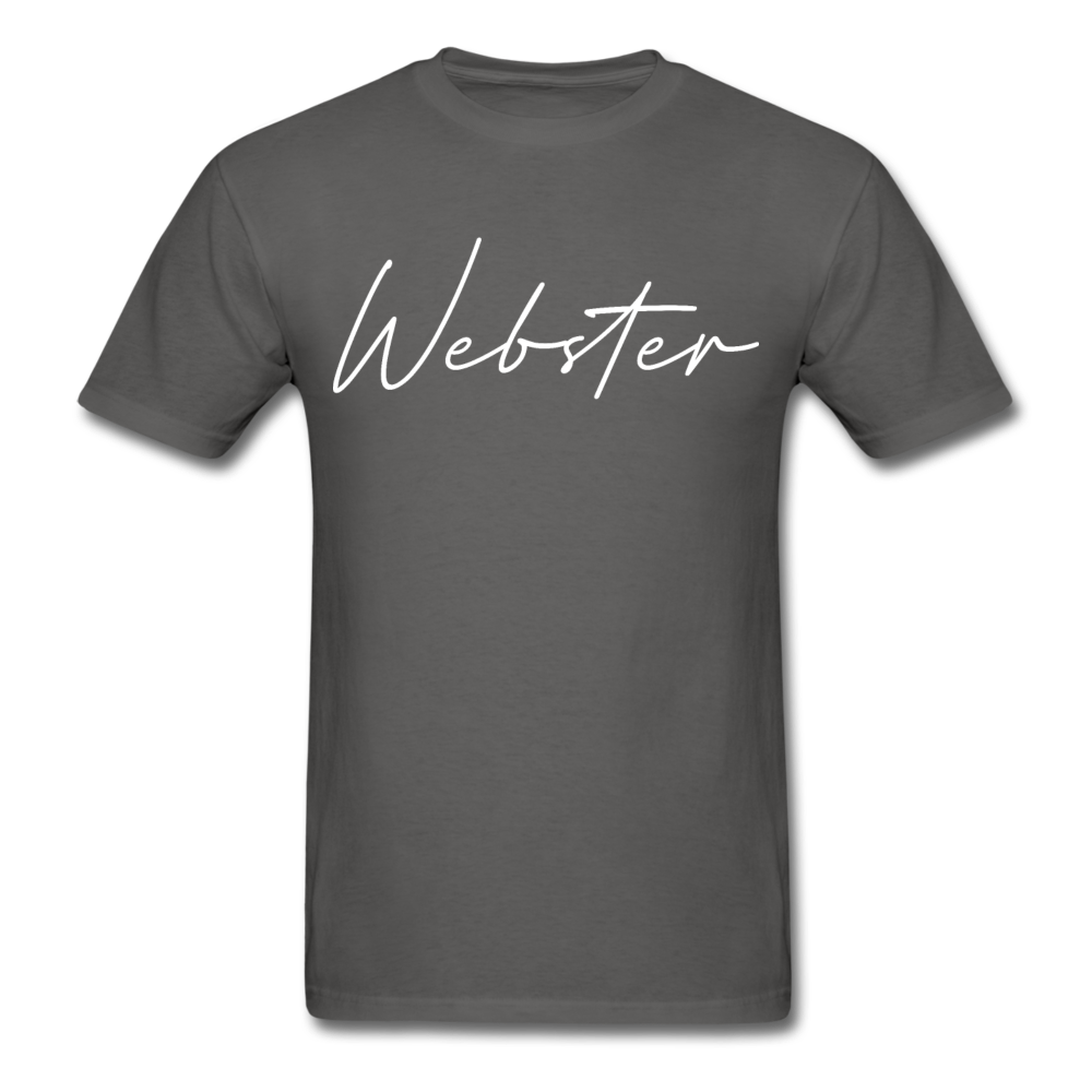 Webster County Cursive T-Shirt - charcoal