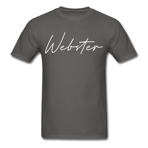 Webster County Cursive T-Shirt - charcoal