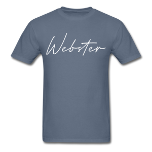 Webster County Cursive T-Shirt - denim