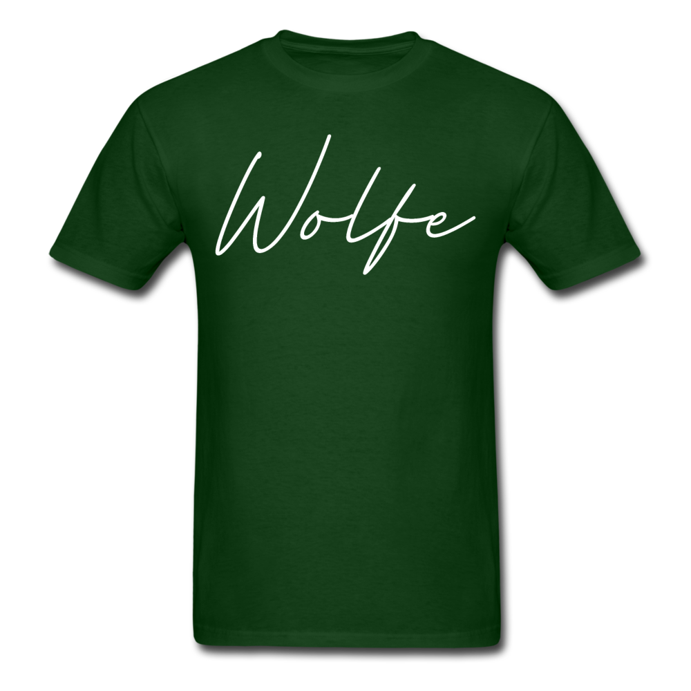 Wolfe County Cursive T-Shirt - forest green