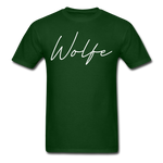 Wolfe County Cursive T-Shirt - forest green