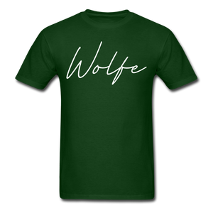 Wolfe County Cursive T-Shirt - forest green