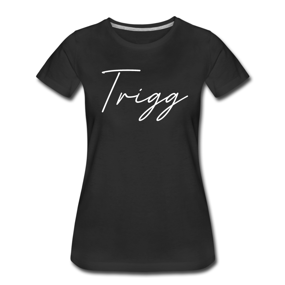 Trigg County Cursive Women's T-Shirt - black