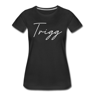 Trigg County Cursive Women's T-Shirt - black