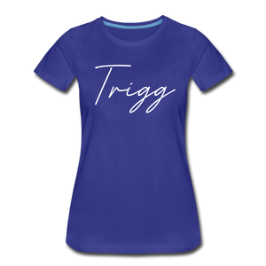 Trigg County Cursive Women's T-Shirt - royal blue