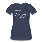 Trigg County Cursive Women's T-Shirt - navy