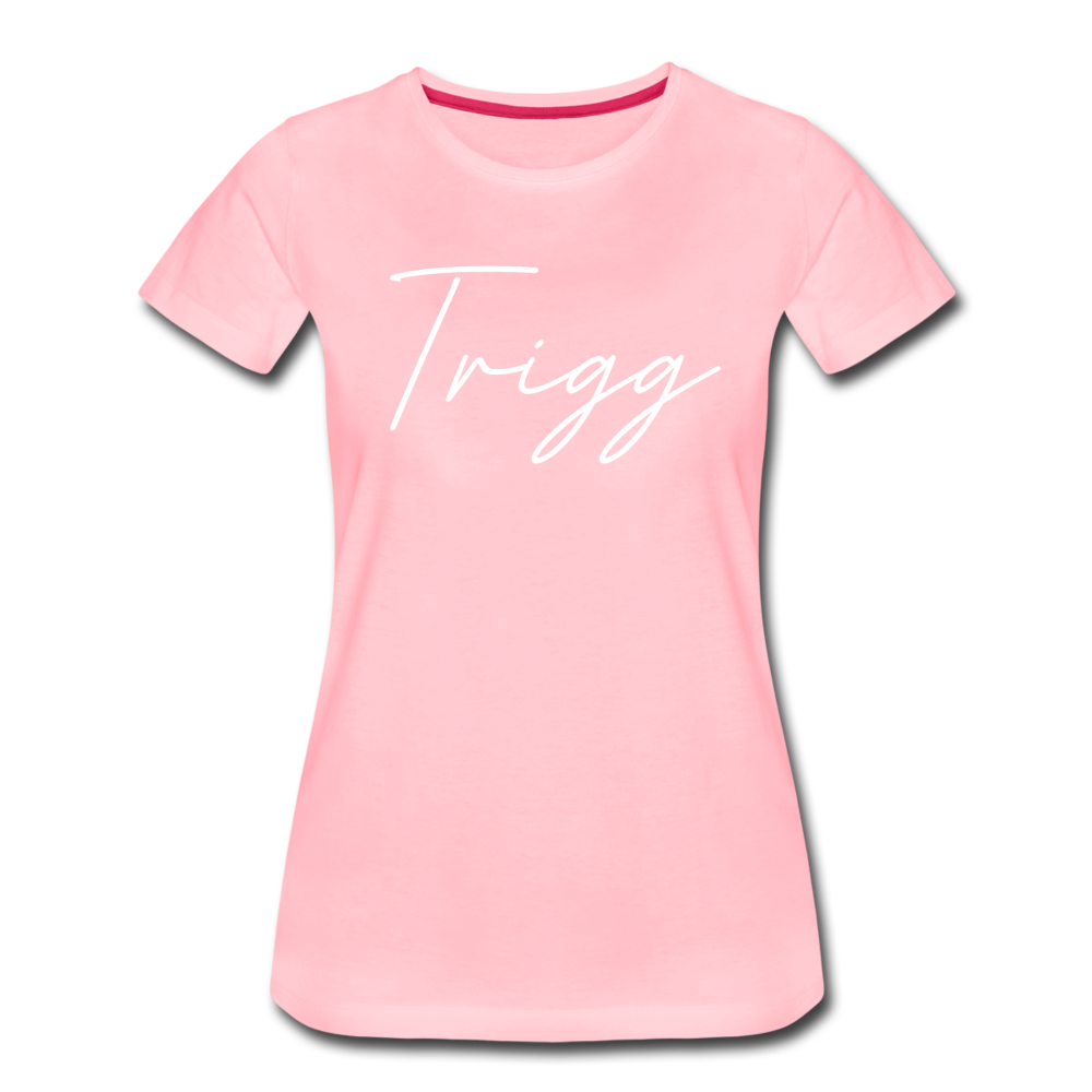 Trigg County Cursive Women's T-Shirt - pink