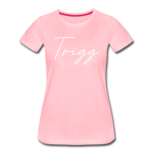 Trigg County Cursive Women's T-Shirt - pink