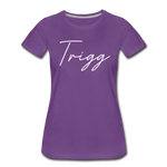 Trigg County Cursive Women's T-Shirt - purple