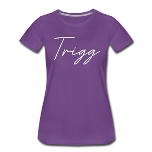 Trigg County Cursive Women's T-Shirt - purple