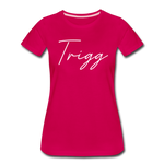 Trigg County Cursive Women's T-Shirt - dark pink