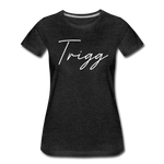 Trigg County Cursive Women's T-Shirt - charcoal gray