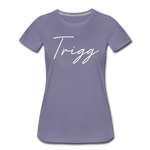 Trigg County Cursive Women's T-Shirt - washed violet