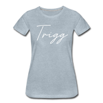 Trigg County Cursive Women's T-Shirt - heather ice blue