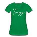 Trigg County Cursive Women's T-Shirt - kelly green