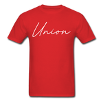 Union County Cursive T-Shirt - red