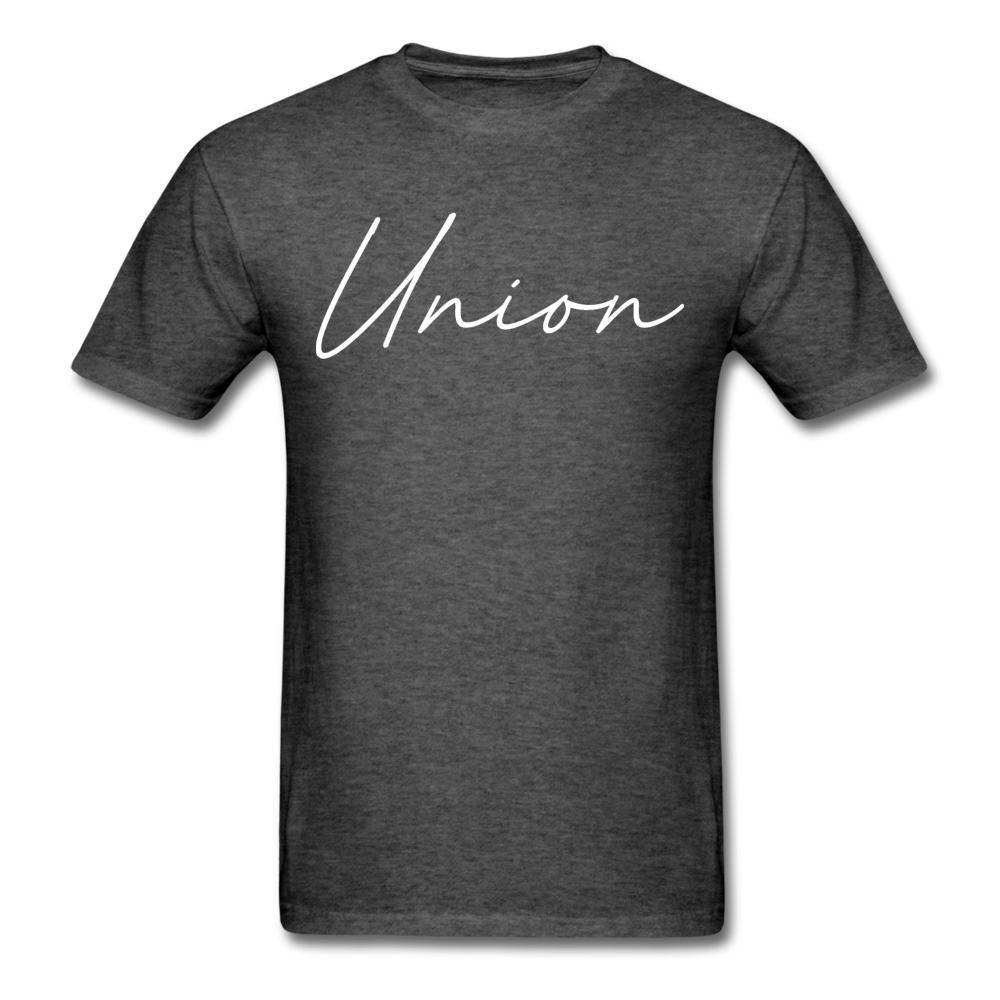 Union County Cursive T-Shirt - heather black