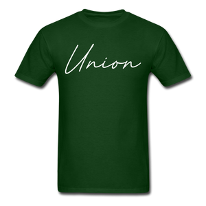 Union County Cursive T-Shirt - forest green