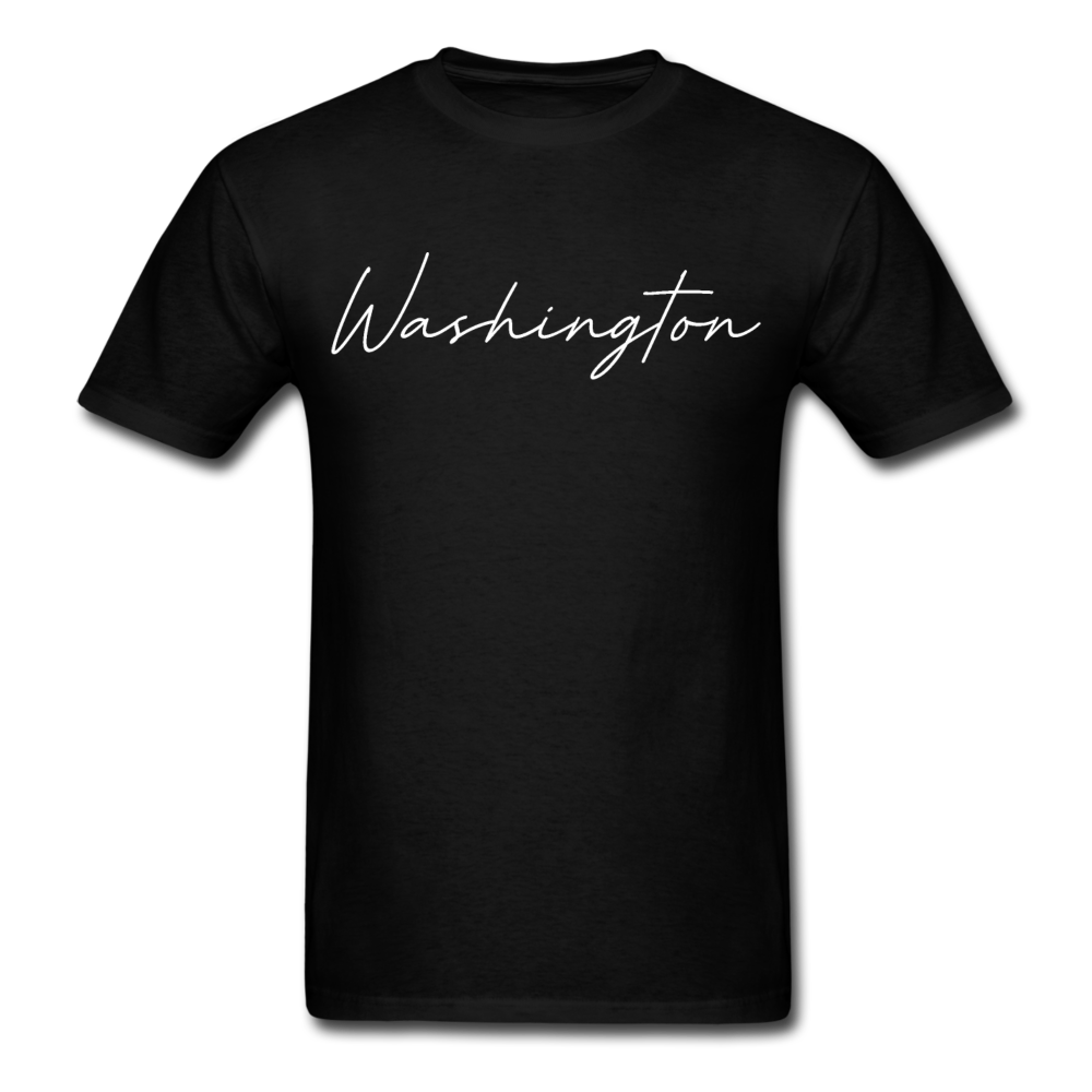 Washington County Cursive T-Shirt - black