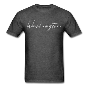 Washington County Cursive T-Shirt - heather black
