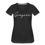 Grayson County Cursive Women's T-Shirt - black
