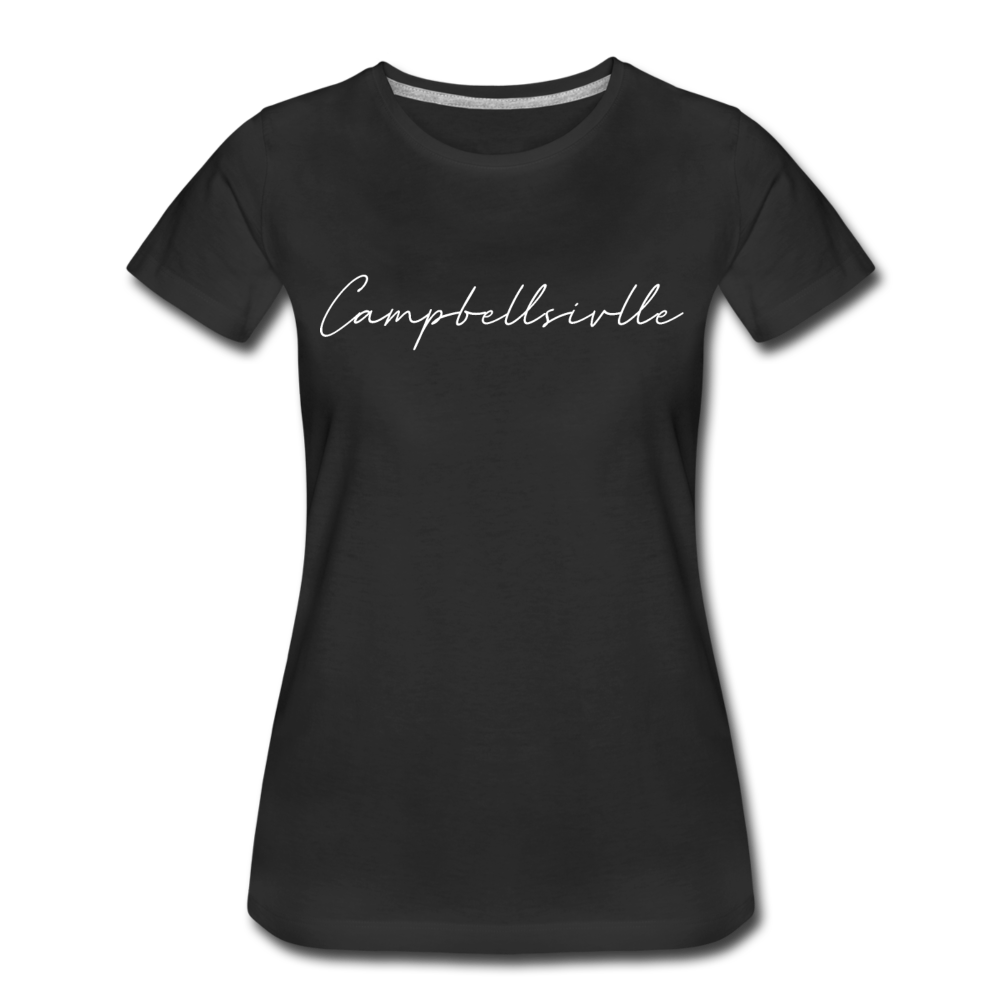 Campbellsville Cursive Women's T-Shirt - black