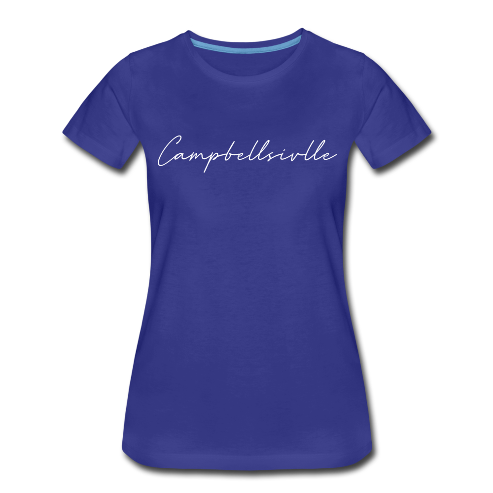 Campbellsville Cursive Women's T-Shirt - royal blue