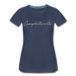 Campbellsville Cursive Women's T-Shirt - navy