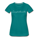 Campbellsville Cursive Women's T-Shirt - teal