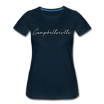 Campbellsville Cursive Women's T-Shirt - deep navy