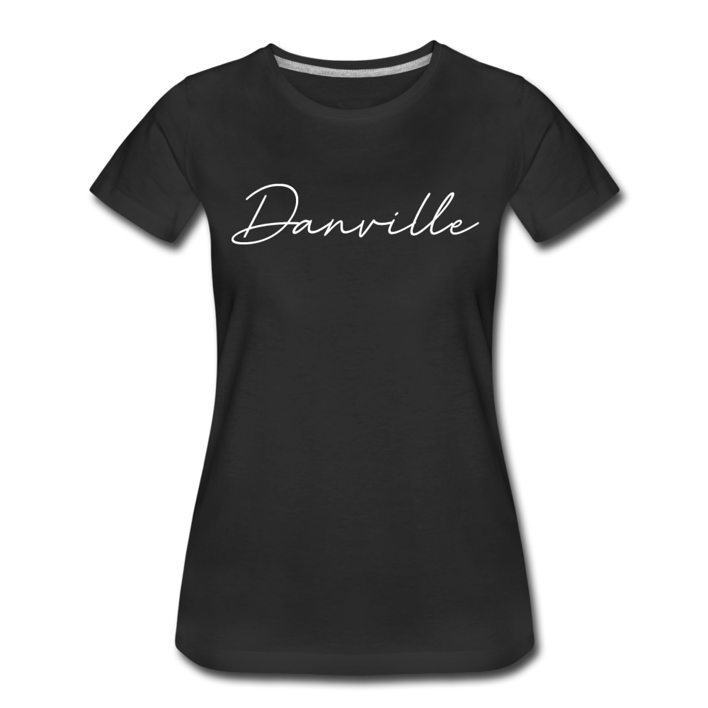 Danville Cursive Women's T-Shirt - black