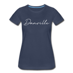 Danville Cursive Women's T-Shirt - navy