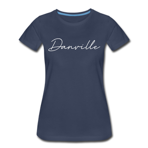 Danville Cursive Women's T-Shirt - navy