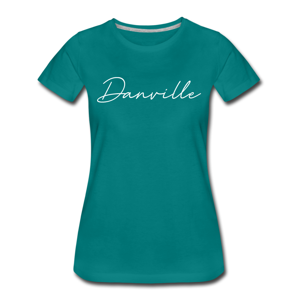 Danville Cursive Women's T-Shirt - teal