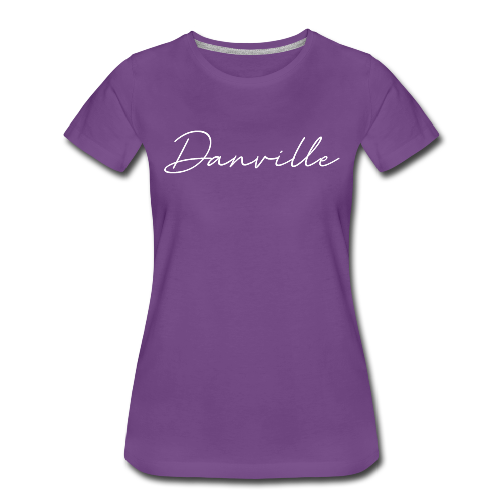 Danville Cursive Women's T-Shirt - purple