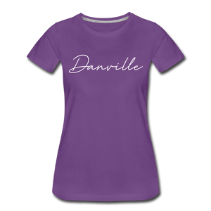 Danville Cursive Women's T-Shirt - purple