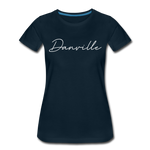 Danville Cursive Women's T-Shirt - deep navy