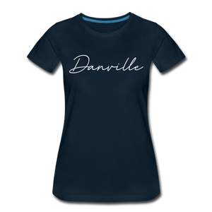 Danville Cursive Women's T-Shirt - deep navy