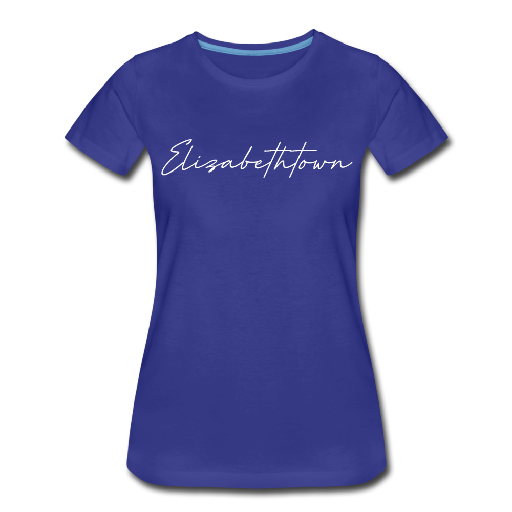 Elizabethtown Cursive Women's T-Shirt - royal blue